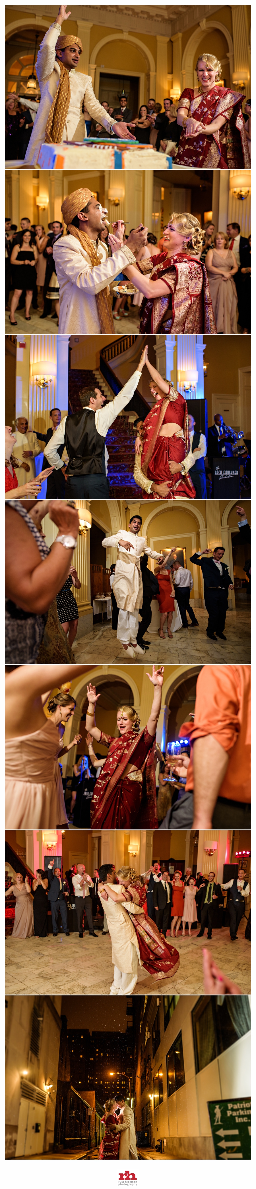 Dancing and Cake cutting at The Racquet Club of Philadelphia Wedding.